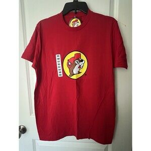 Unisex Bucee's Red Logo Tshirt Top Size Medium NWT